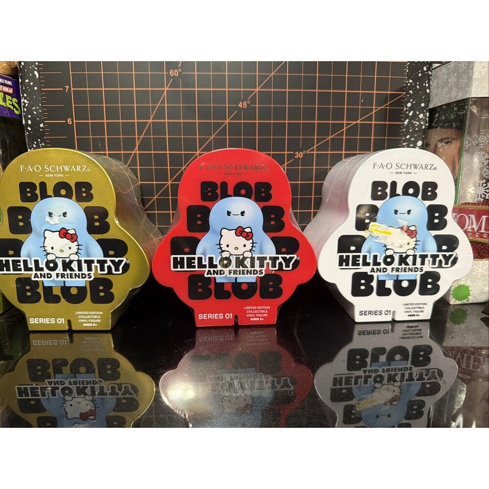 FAO Schwarz Hello Kitty And Friends Blob Series 01 Vinyl Figure Lot 3 Sealed New